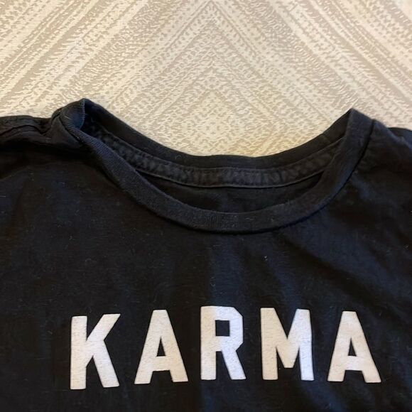 Spiritual Gangster Girls ‘Karma Made Me Do It’ Black T-Shirt - Picture 3 of 5